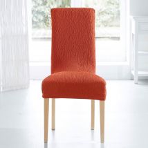 Housse de chaise 50x50 - orange terracotta - Becquet