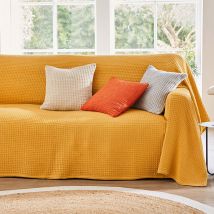 Housse de coussin 40x40 Lot de 2 - jaune curry - Coton - Becquet
