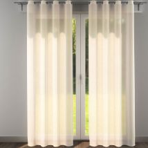 Voilage L.300xH.280 - blanc ivoire - Becquet