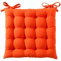 Galette 40x40 Lot de 2 - orange potiron - Becquet