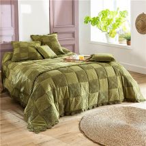 Housse d'oreiller 63x63 - vert kaki - Becquet