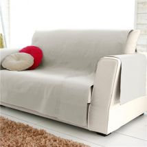 protège canapé 110x200 - gris perle - Coton - Becquet