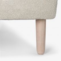 Kastell Tapered Wooden Furniture Leg 18cm/7" - Tinted White