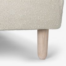 Kastell Tapered Wooden Furniture Leg 14cm/5.5" - Tinted White