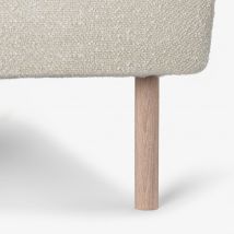 Sergel Skinny Wooden Furniture Leg 18cm/7" - Tinted White