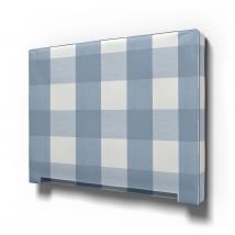 IKEA - Abelvär Headboard Cover, Sky Blue, Linen - Bemz