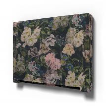 IKEA - Abelvär Headboard Cover, Delft Flower - Graphite, Linen - Bemz