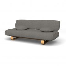 IKEA - Allerum Sofa Bed Cover, Taupe, Bouclé & Texture - Bemz