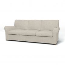 IKEA - Ängby 3 Seater Sofa Cover, Silver Grey, Cotton - Bemz