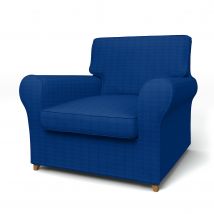 IKEA - Ängby Armchair Cover (Standard model), Lapis Blue, Velvet - Bemz