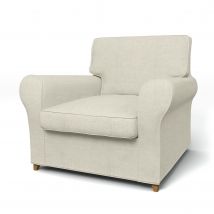 IKEA - Ängby Armchair Cover (Standard model), Natural, Linen - Bemz