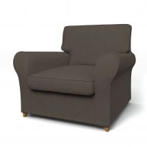 IKEA - Ängby Armchair Cover (Small model), Mocha, Linen - Bemz