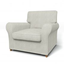 IKEA - Ängby Armchair Cover (Small model), Silver Grey, Cotton - Bemz