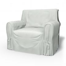 IKEA - Multi Fit Armchair Cover Small , Silver Grey, Linen - Bemz