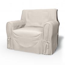 IKEA - Multi Fit Armchair Cover Small , Chalk, Linen - Bemz