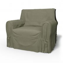 IKEA - Multi Fit Armchair Cover Small , Sage, Linen - Bemz