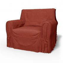 IKEA - Multi Fit Armchair Cover Small , Cayenne, Linen - Bemz