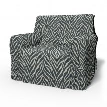 IKEA - Multi Fit Armchair Cover Large, Black/White, BEMZ NATURE'S PALETTE COLLECTION - Bemz