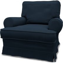 IKEA - Barkaby Armchair Cover (Small model), Navy Blue, Cotton - Bemz