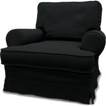 IKEA - Barkaby Armchair Cover (Small model), Jet Black, Cotton - Bemz