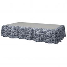 Bed Skirt, Dark Blue, Bouclé & Texture - Bemz
