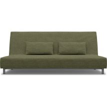 IKEA - Beddinge Sofa Bed Cover, Meadow Green, Bouclé & Texture - Bemz