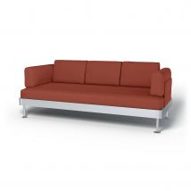 IKEA - Delaktig 3 Seater Sofa Cover, Burnt Orange, Cotton - Bemz