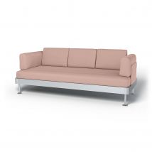 IKEA - Delaktig 3 Seater Sofa Cover, Blush, Linen - Bemz