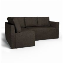 IKEA - Fågelbo Sofa Bed with Left Chaise Cover, Graphite Grey, Cotton - Bemz