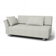 IKEA - Falsterbo 2 Seat Sofa with Left Arm Cover, Silver Grey, Cotton - Bemz