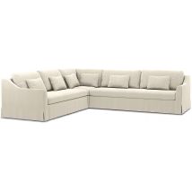 IKEA - FÄRLÖV CORNER SOFA COVER (2+3), Ecru, Bouclé & Texture - Bemz