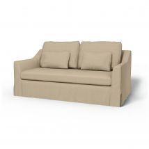 IKEA - Färlöv 2 Seater Sofa Cover, Unbleached, Linen - Bemz