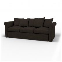 IKEA - Grönlid 3 Seater Sofa Cover, Graphite Grey, Cotton - Bemz