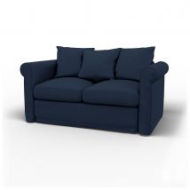 IKEA - Grönlid 2 Seater Sofa Cover, Navy Blue, Linen - Bemz