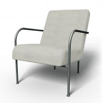 IKEA - IKEA PS Chair Cover, Silver Grey, Cotton - Bemz