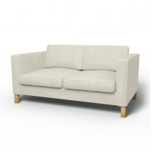 IKEA - Karlanda 2 Seater Sofa Cover, Natural, Linen - Bemz