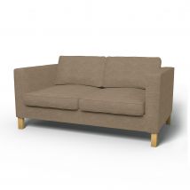 IKEA - Karlanda 2 Seater Sofa Cover, Camel, Bouclé & Texture - Bemz