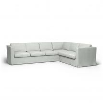 IKEA - Karlanda Corner Sofa Cover (3+2), Silver Grey, Linen - Bemz