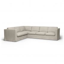 IKEA - Karlanda Corner Sofa Cover (2+3), Silver Grey, Cotton - Bemz