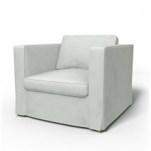 IKEA - Karlstad Armchair Cover (Large model), Silver Grey, Linen - Bemz