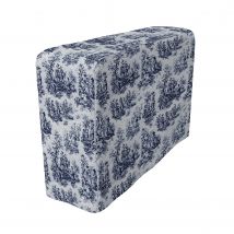 IKEA - Karlstad Armrest Protectors (One pair), Dark Blue, Bouclé & Texture - Bemz