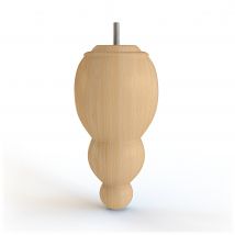 Terence Chunky Wooden Furniture Leg 18cm/7" - Scandi Natural