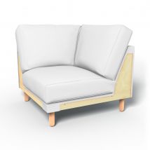 IKEA - Norsborg Corner Module Cover, Absolute White, Linen - Bemz