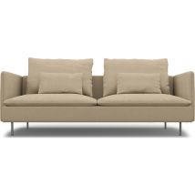 IKEA - Söderhamn Sofa Bed Cover, Unbleached, Linen - Bemz