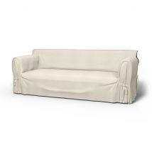 IKEA - Multi Fit 3 Seater Sofa Cover, Unbleached, Linen - Bemz