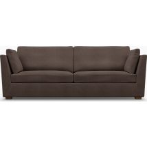 IKEA - Stockholm 3.5 Seater Sofa Cover, Cocoa, Linen - Bemz
