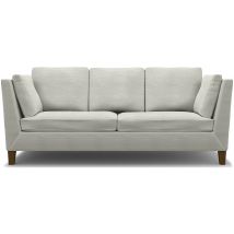 IKEA - Stockholm 3 Seater Sofa Cover , Silver Grey, Cotton - Bemz
