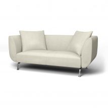 IKEA - Strömstad 2 Seater Sofa Cover, Natural, Linen - Bemz