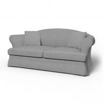 IKEA - Sundborn Sofa Bed Cover, Graphite, Linen - Bemz