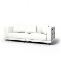 IKEA - Tylösand Sofa Bed Cover, Absolute White, Linen - Bemz